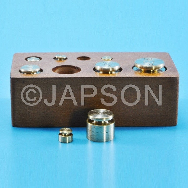 Masses set (Weights), Knobbed, Brass Masses set (Weights), Knobbed, Brass